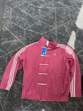 Adidas chinese new year burgundy red exclusive jacket